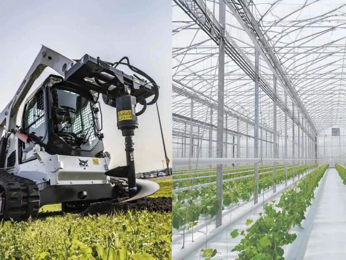 GREENHOUSES & AUGER DIG HOLES